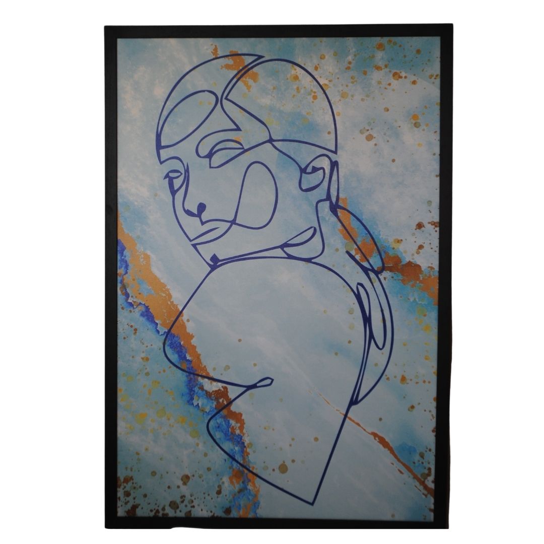CHASSIS TOILE AV CADRE VISAGE 120X80 CM