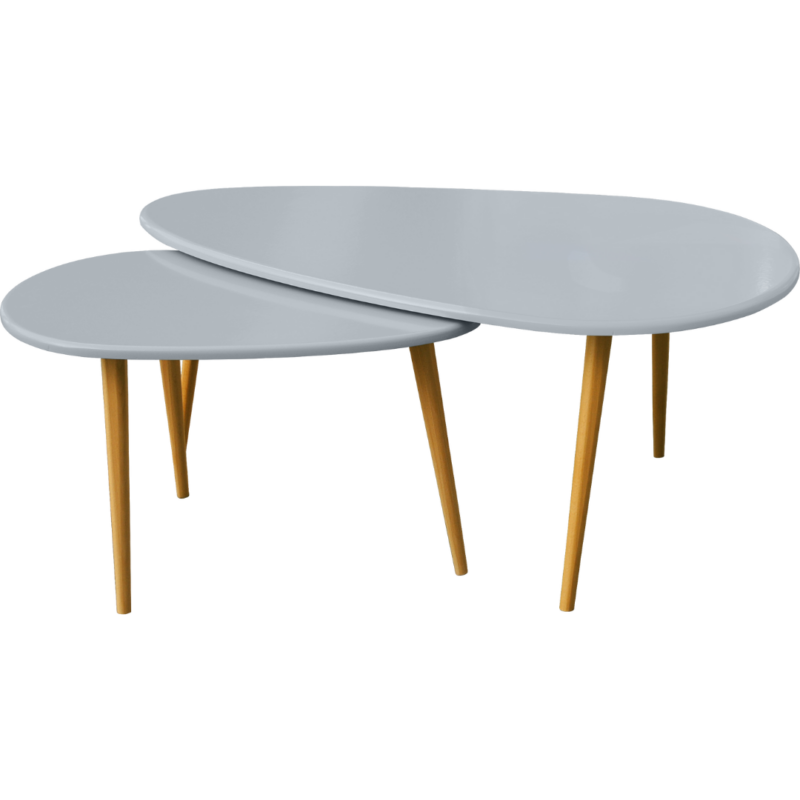 TABLE GIGOGNE EMY & JULIETTE GRIS