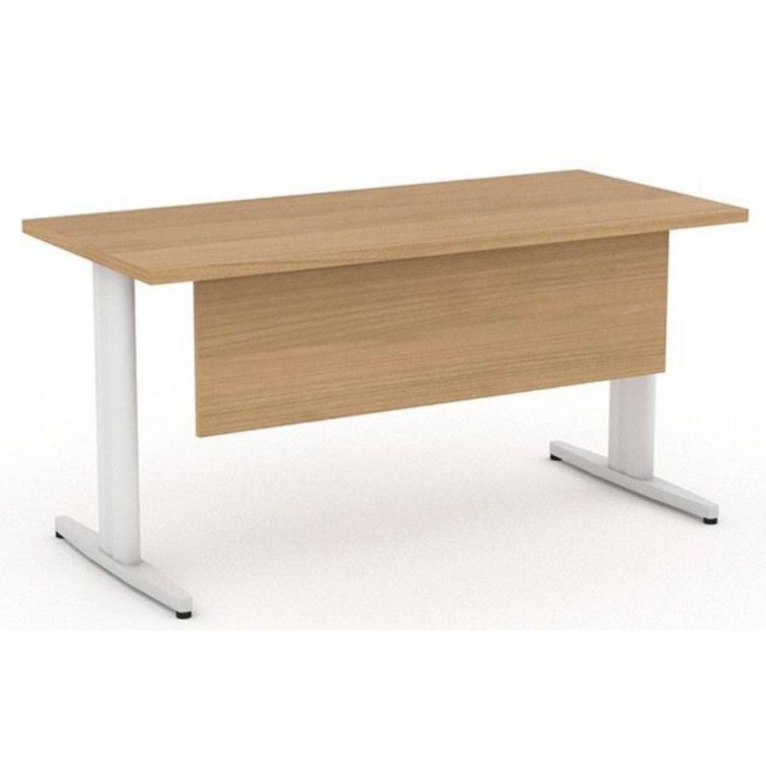 Bureau pieds metal WORK coul. chene