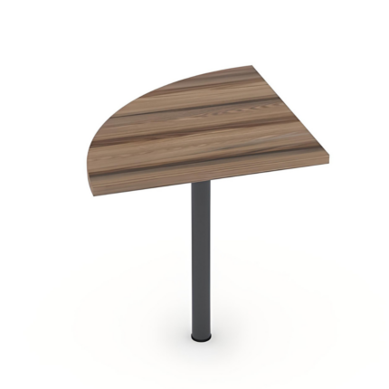 Coin 90° New Wenge + Pieds metal