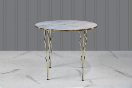 TABLE RONDE blanc