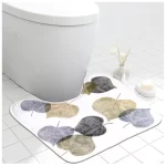 TAPIS CONTOUR DE WC FEUILLE D’ARBRE
