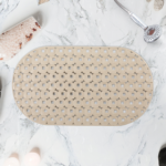 TAPIS DE BAIN ANTI-DERAPANT BEIGE 70X39 CM