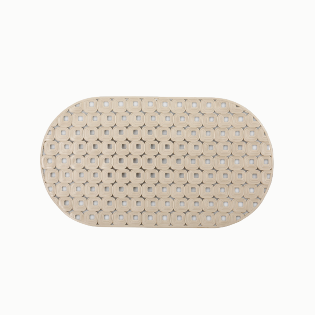 TAPIS DE BAIN ANTI-DERAPANT BEIGE 70X39 CM TAPIS DE BAIN ANTI-DERAPANT BEIGE 70X39 CM
