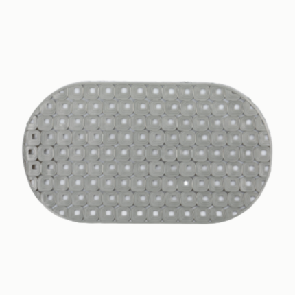 TAPIS DE BAIN ANTI-DERAPANT GRIS 70X39 CM