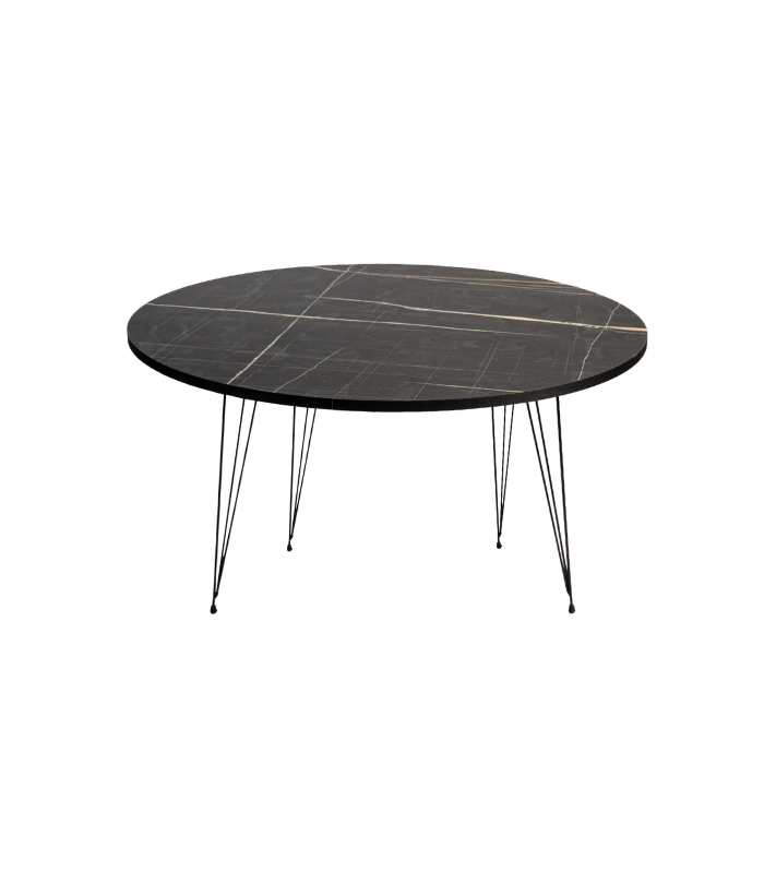 TEREK TABLE BASSE MARBRE NOIR PIED NOIRE 42x90x50 CM TEREK TABLE BASSE MARBRE NOIR PIED NOIRE 42x90x50 CM