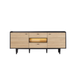 TETA BUFFET NOIR/CHENE