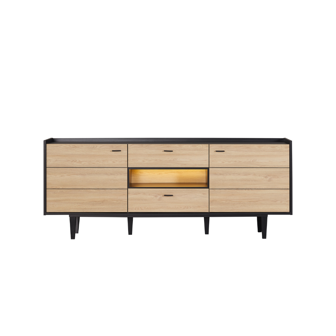 TETA BUFFET NOIR/CHENE TETA BUFFET NOIR/CHENE