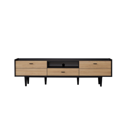 TETA  MEUBLE TV  NOIR /CHENE