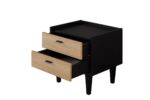 TETA  PACK  LIT 160X200 AVEC RANGEMENT + 2 CHEVETS + COMMODE + MIROIR NOIR