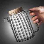 THÉIÈRE EN VERRE GF COUVERCLE BAMBOU