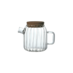 THEIERE EN VERRE PF COUVERCLE BAMBOU