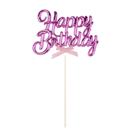 TOPPER DE GATEAUX HAPPY BIRTHDAY