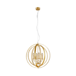 TRIO  LUSTRE CANDELA  METALE ALUMINIUM BALAYE 56 CM