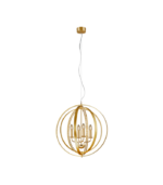 TRIO  LUSTRE CANDELA  METALE ALUMINIUM BALAYE 56 CM