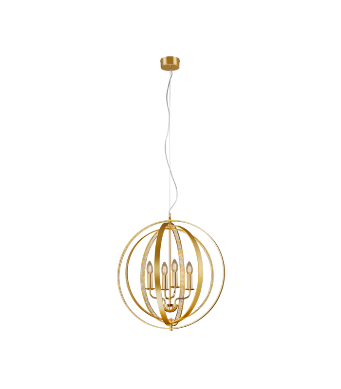 TRIO LUSTRE CANDELA METALE ALUMINIUM BALAYE 56 CM TRIO LUSTRE CANDELA METALE ALUMINIUM BALAYE 56 CM