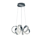 TRIO PLAFONNIER CARRERA LED SWITCH DIMMABL MET ALUM  45CM