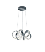 TRIO PLAFONNIER CARRERA LED SWITCH DIMMABL MET ALUM  45CM