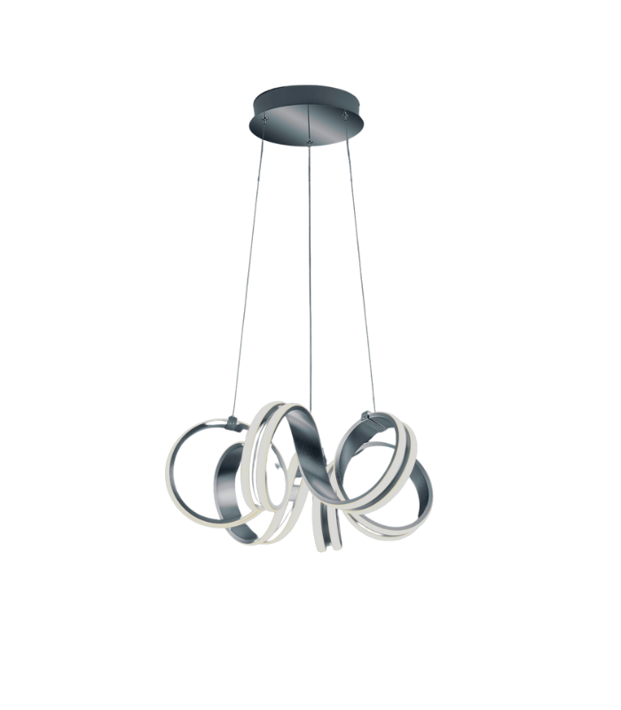 TRIO PLAFONNIER CARRERA LED SWITCH DIMMABL MET ALUM 45CM TRIO PLAFONNIER CARRERA LED SWITCH DIMMABL MET ALUM 45CM