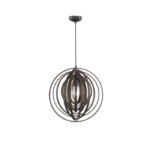 TRIO SUSPENSION BOOLAN BOIS NATUREL  MARRON 50XH150CM