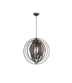 TRIO SUSPENSION BOOLAN BOIS NATUREL  MARRON 50XH150CM
