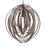 TRIO SUSPENSION BOOLAN BOIS NATUREL  MARRON 50XH150CM