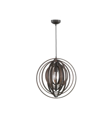TRIO SUSPENSION BOOLAN BOIS NATUREL  MARRON 50XH150CM