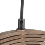 TRIO SUSPENSION BOOLAN BOIS NATUREL  MARRON 50XH150CM