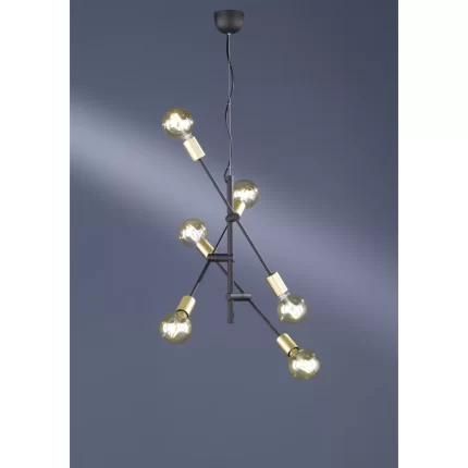 TRIO  SUSPENSION CROSS METAL NOIR MAT 54,5XH150CM PIVOTANT
