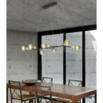 TRIO SUSPENSION CROSS  METALE NOIR MAT L91X45 CM