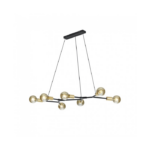 TRIO SUSPENSION CROSS  METALE NOIR MAT L91X45 CM