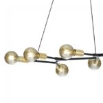 TRIO SUSPENSION CROSS  METALE NOIR MAT L91X45 CM