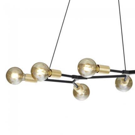 TRIO SUSPENSION CROSS  METALE NOIR MAT L91X45 CM