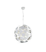 TRIO SUSPENSION DISCALGO PLASTIC METAL BLANC MAT 54XH150CM