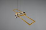 TRIO SUSPENSION SALINAS LED METALE DORE SWITCH L110CMX40CM