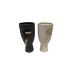 VASE ABSTRAIT DECORATIF 11.5X11.5X24.5 CM