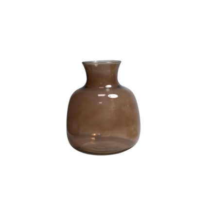 VASE BOULE EN VERRE 19x16.5x16.5CM