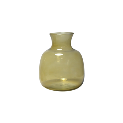 VASE BOULE EN VERRE 19x16.5x16.5CM
