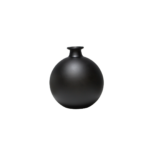 VASE BOULE TAUPE EN VERRE 17.5x15x15CM