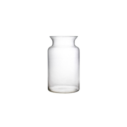 VASE CLASSIQUE TRANSPARANT EN VERRE 15x15x15CM