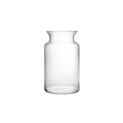 VASE CLASSIQUE TRANSPARANT EN VERRE 20x15x15CM