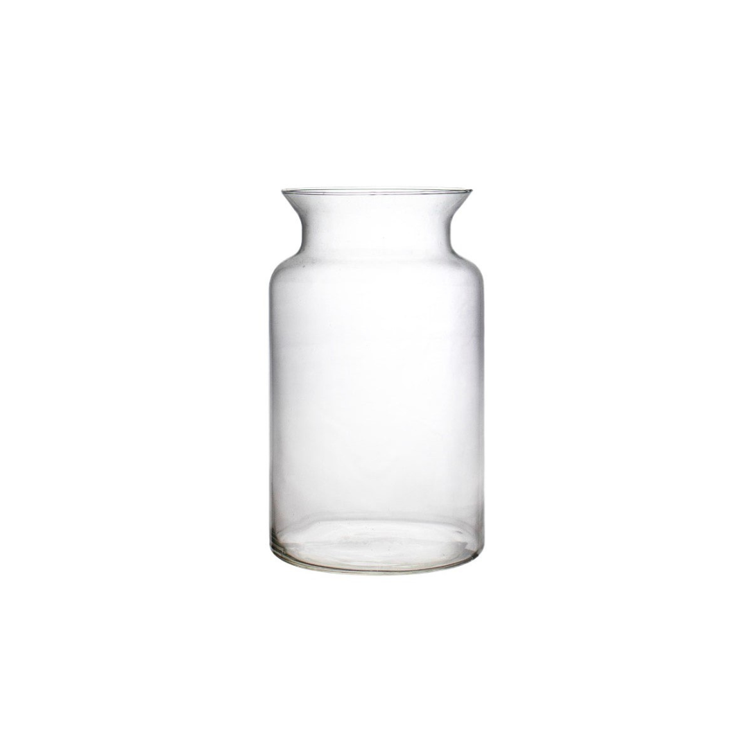 VASE CLASSIQUE TRANSPARANT EN VERRE 20x15x15CM VASE CLASSIQUE TRANSPARANT EN VERRE 20x15x15CM
