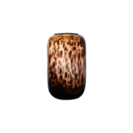 VASE EN VERRE MOAI VISAGE MARRON LONG