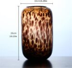 VASE EN VERRE MOAI VISAGE MARRON LONG