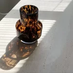 VASE MOUCHTE MARRON 35x20 CM