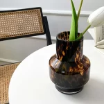 VASE MOUCHTE MARRON 35x20 CM