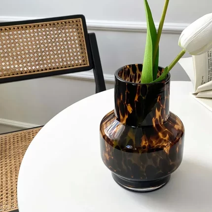 VASE MOUCHTE MARRON 35x20 CM