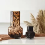 VASE MOUCHTE MARRON 35x20 Cm
