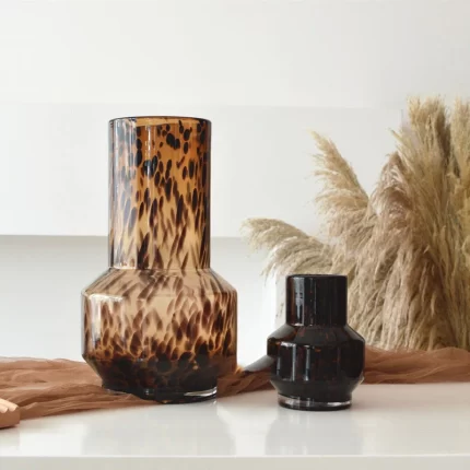 VASE MOUCHTE MARRON 35x20 Cm