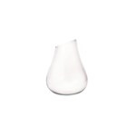 VASE VINTAGE TRANSPARANT EN VERRE 20x16x16CM